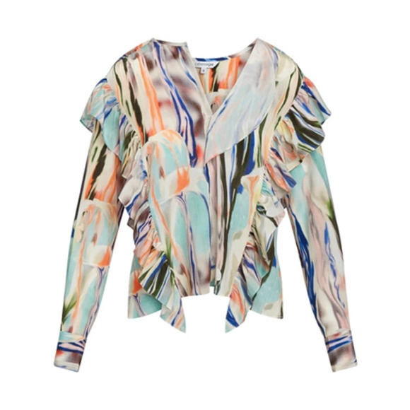 Catherine Gee Bella Blouse - Abstract Orchid size medium - Picture 2 of 7